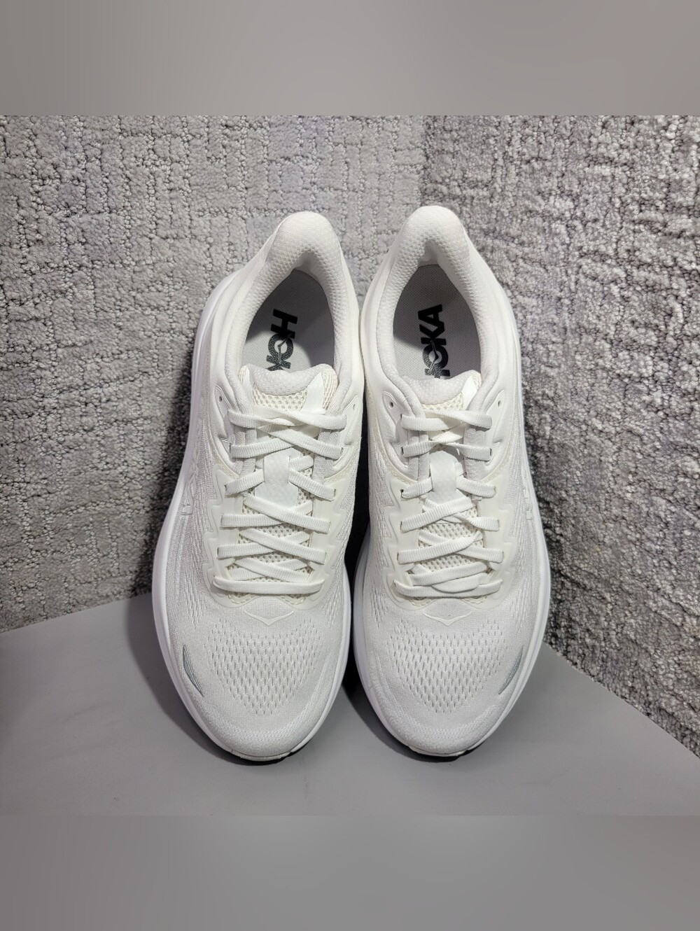 Hoka One One Bondi 9 Wide Womens Size US 8.5D White Atletic Running Sneakers - Picture 5 of 13